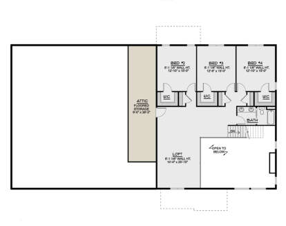 Second Floor for House Plan #5032-00205