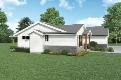 Modern Farmhouse House Plan #2464-00083 Elevation Photo