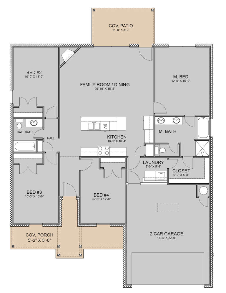 House Plan House Plan #28598 Drawing 1