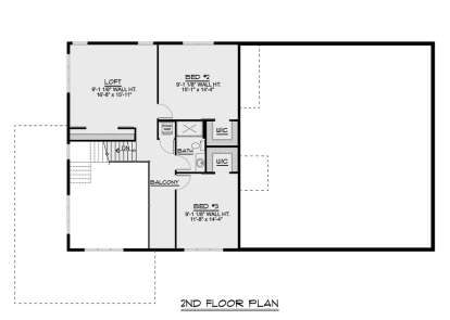 Second Floor for House Plan #5032-00216