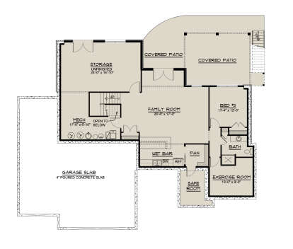 Basement for House Plan #5032-00217