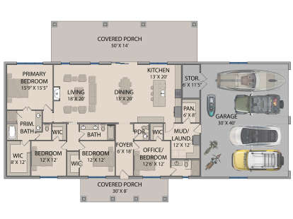 Main Floor  for House Plan #3571-00023