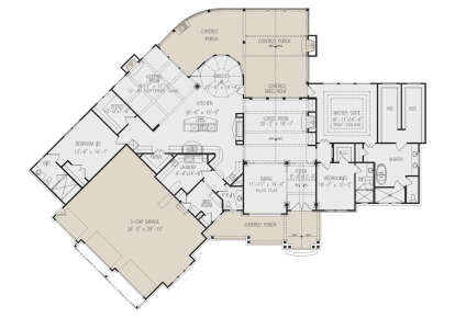 Main Floor  for House Plan #699-00358