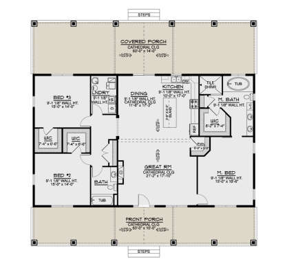 Main Floor  for House Plan #5032-00222