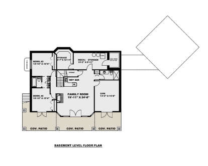 Basement for House Plan #039-00717