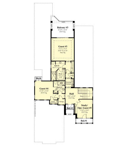 Second Floor for House Plan #8436-00109