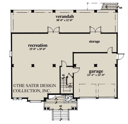 Basement for House Plan #8436-00110