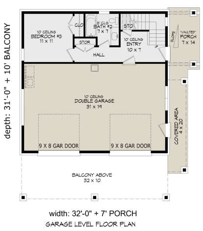 First Floor for House Plan #940-00725