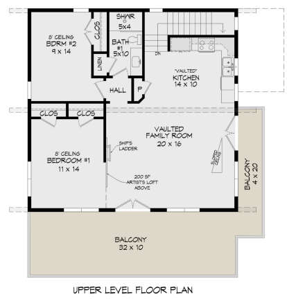 Second Floor for House Plan #940-00725