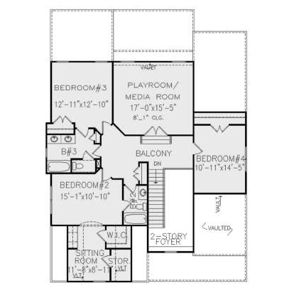 Second Floor for House Plan #699-00361