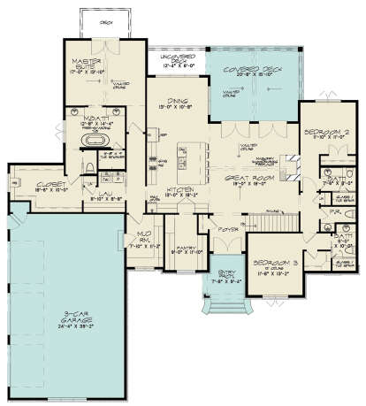 Main Floor  for House Plan #8318-00343