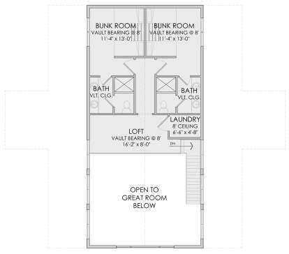 Second Floor for House Plan #6422-00080