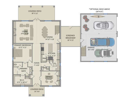 Main Floor  for House Plan #3571-00025
