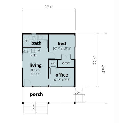 Main Floor for House Plan #028-00180