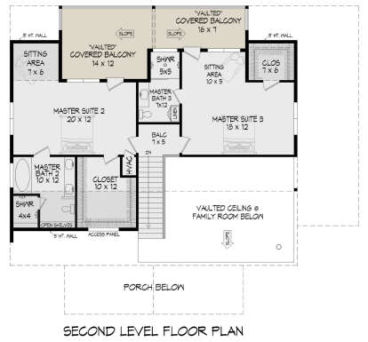 Second Floor for House Plan #940-00742