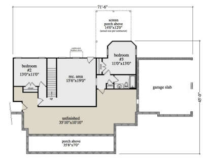 Basement for House Plan #957-00096