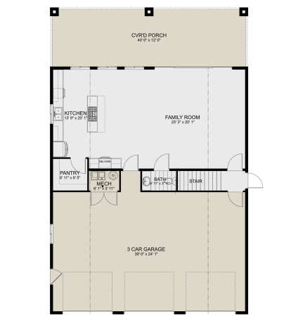 Main Floor  for House Plan #2802-00202