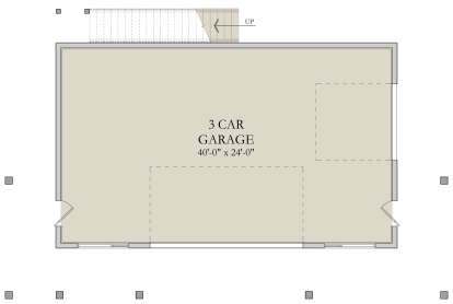 Garage Floor for House Plan #6422-00086