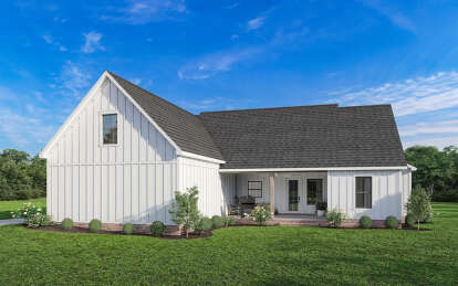 Modern Farmhouse House Plan #4534-00096 Elevation Photo