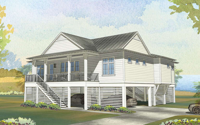 House Plan House Plan #28954 Angled Front Elevation