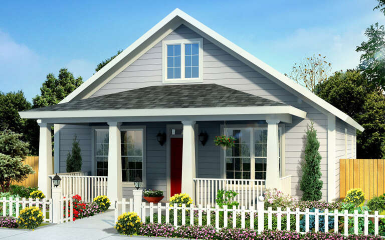 House Plan House Plan #28975 Angled Front Elevation