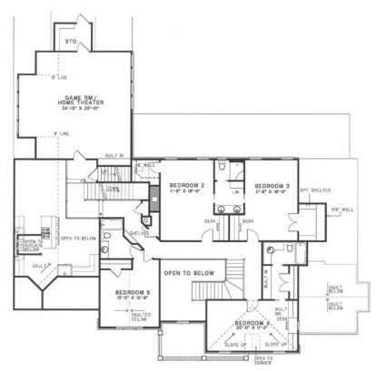 Floorplan 2 for House Plan #110-00047