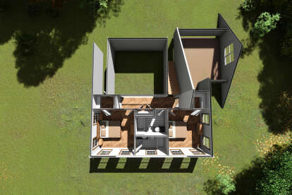 Overhead Second Floor for House Plan #4848-00380