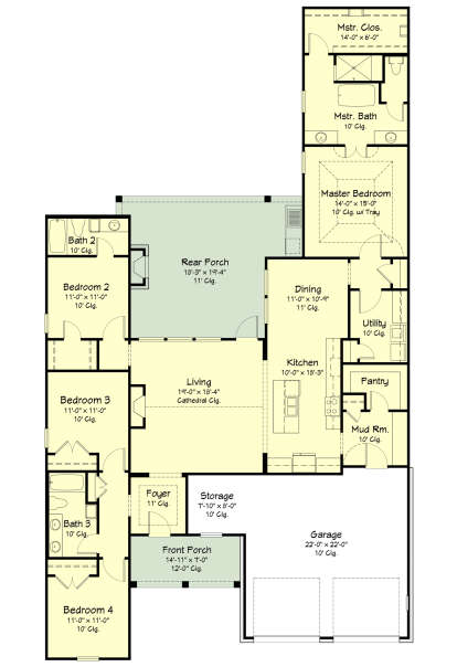 Main Floor  for House Plan #7516-00074