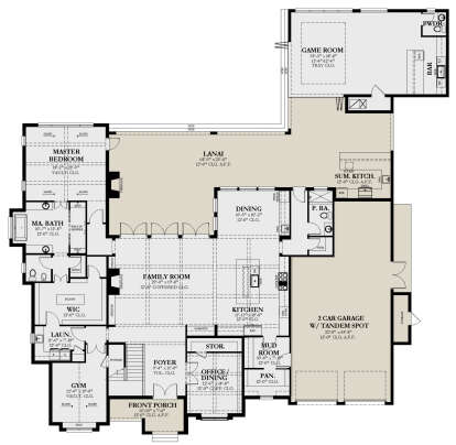 Main Floor  for House Plan #3978-00267