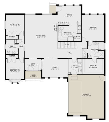 Main Floor  for House Plan #2802-00216