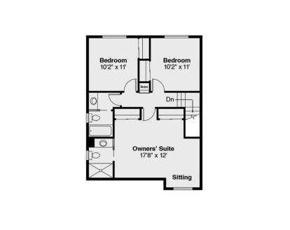 Second Floor for House Plan #035-01059