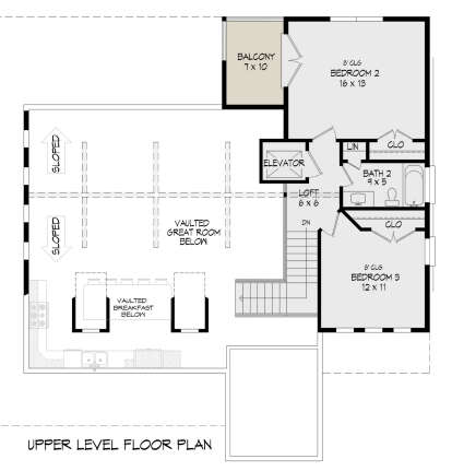 Second Floor for House Plan #940-00772
