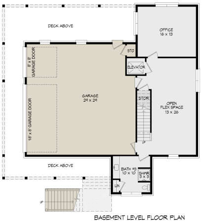 Basement for House Plan #940-00772