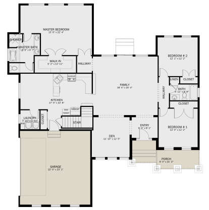 Main Floor  for House Plan #2802-00217