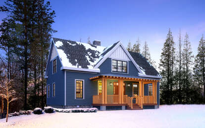 Cottage House Plan #4351-00054 Elevation Photo