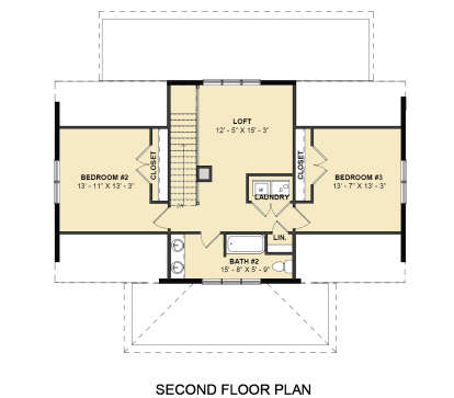 Second Floor for House Plan #4351-00054