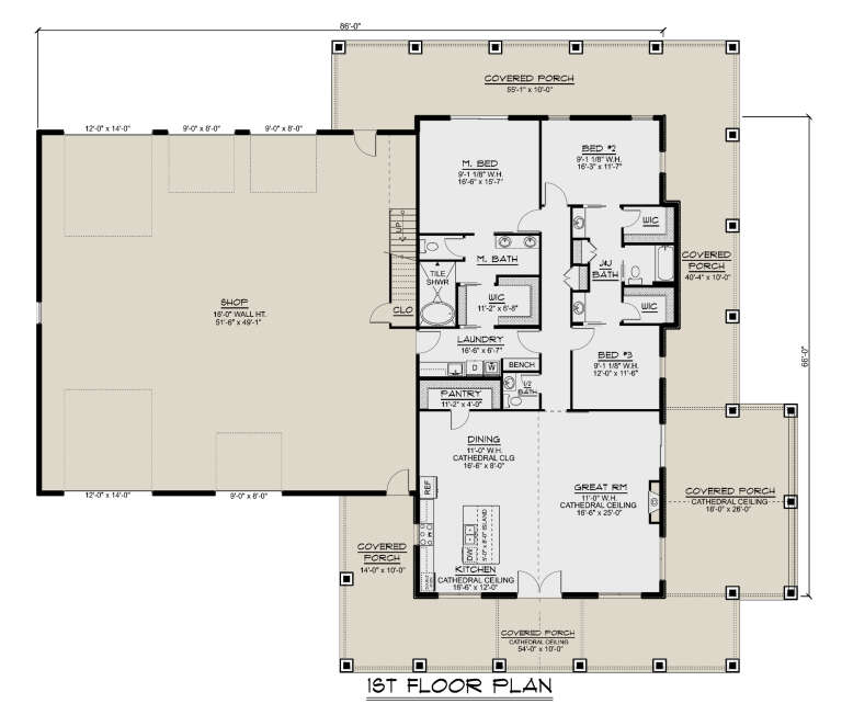 House Plan House Plan #29164 Drawing 1