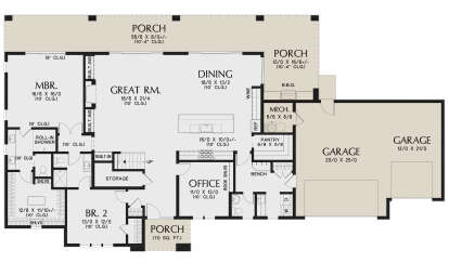Main Floor  for House Plan #2559-00980