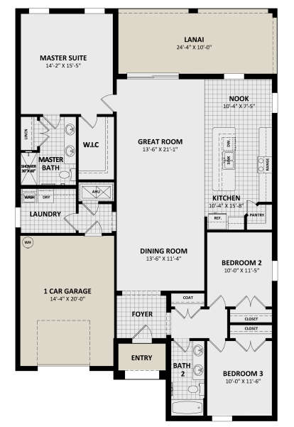 Main Floor  for House Plan #3978-00283