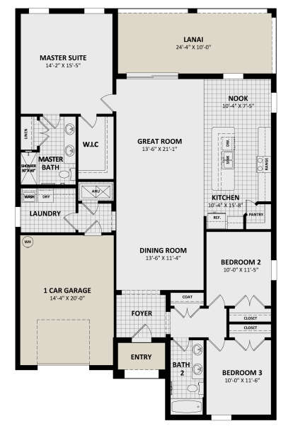 Main Floor  for House Plan #3978-00284