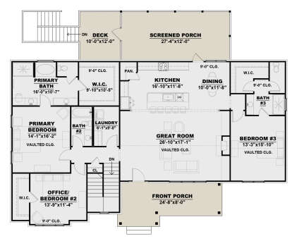 Main Floor  for House Plan #7568-00005