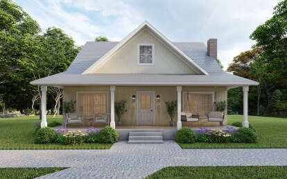 Modern Farmhouse House Plan #7568-00012 Elevation Photo