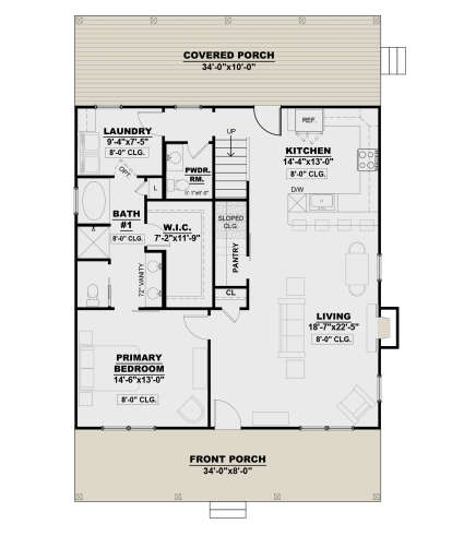 Main Floor  for House Plan #7568-00012