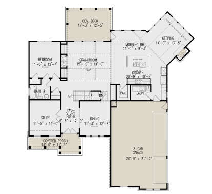 Main Floor  for House Plan #699-00374