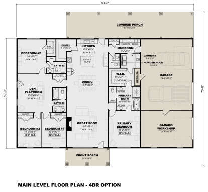Main Floor  for House Plan #7568-00021