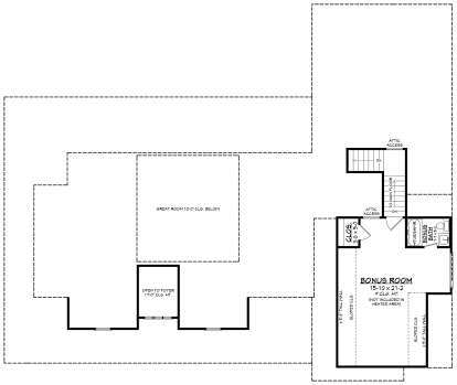 Bonus Room for House Plan #041-00328