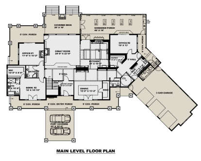 Main Floor  for House Plan #039-00733