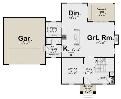 Main Floor  for House Plan #963-00796