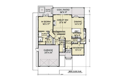 Main Floor  for House Plan #2464-00101