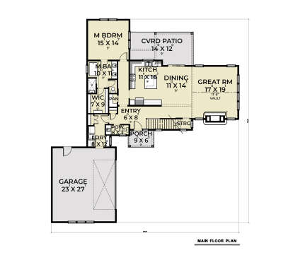 Main Floor  for House Plan #2464-00102